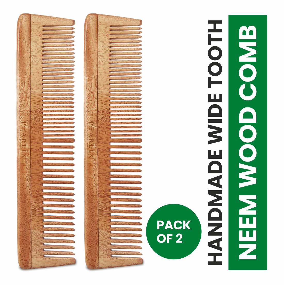     			PEARLIX Wide Tooth Comb For All Hair Types ( Pack of 2 )