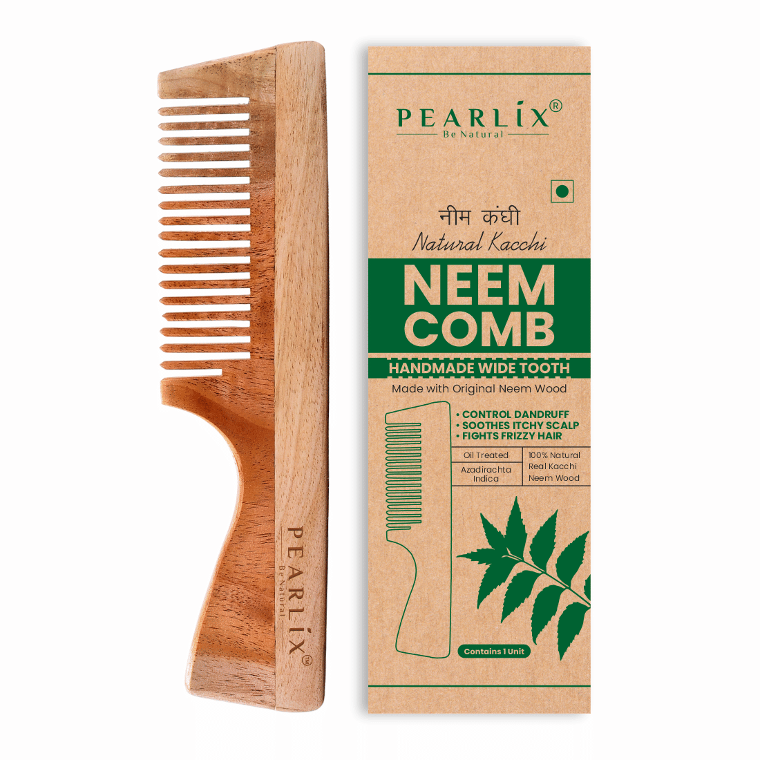     			PEARLIX Wide Tooth Comb For All Hair Types ( Pack of 1 )
