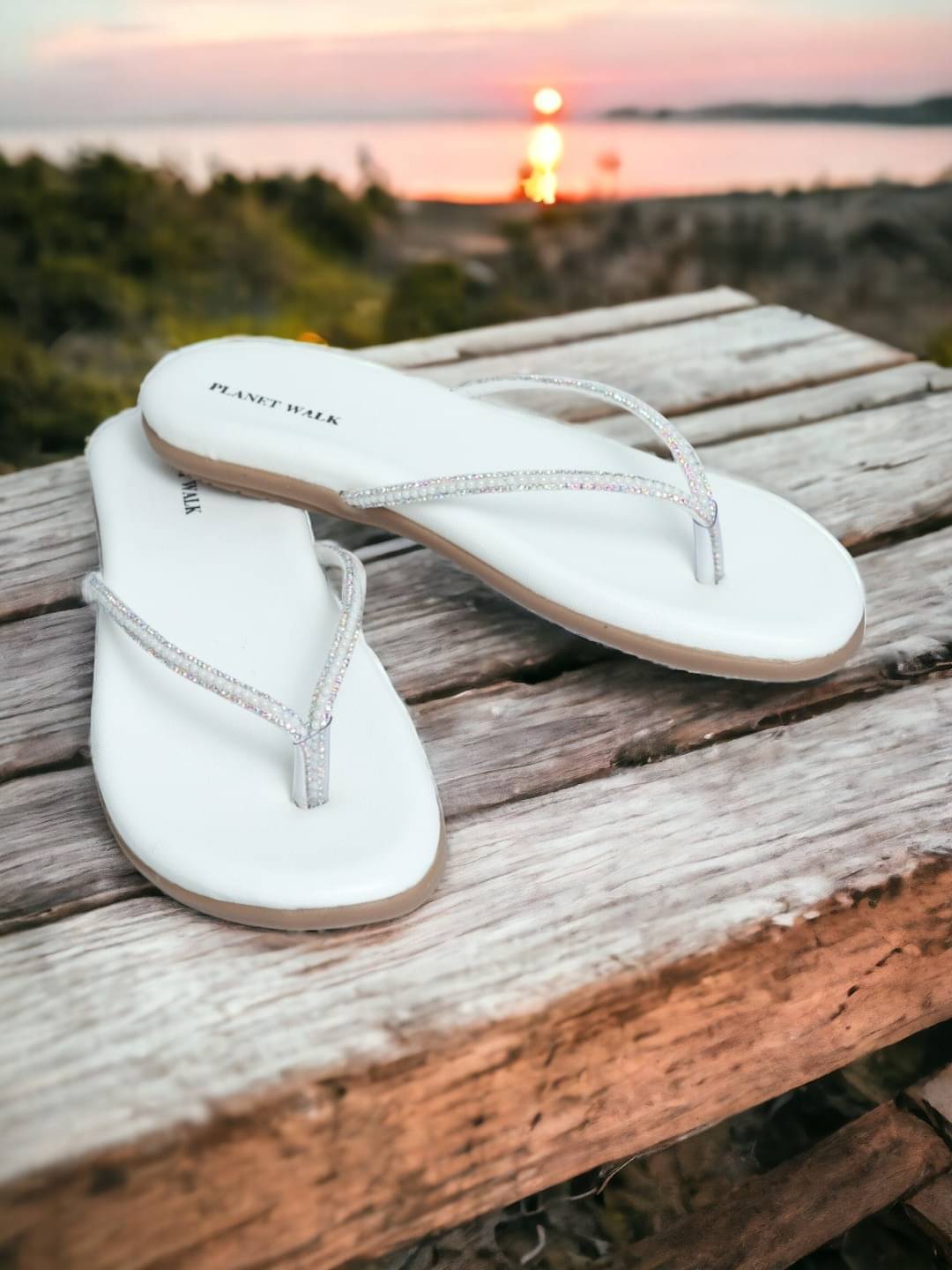 PLANET WALK White Women's Flats PLANET WALK White Women's Flats