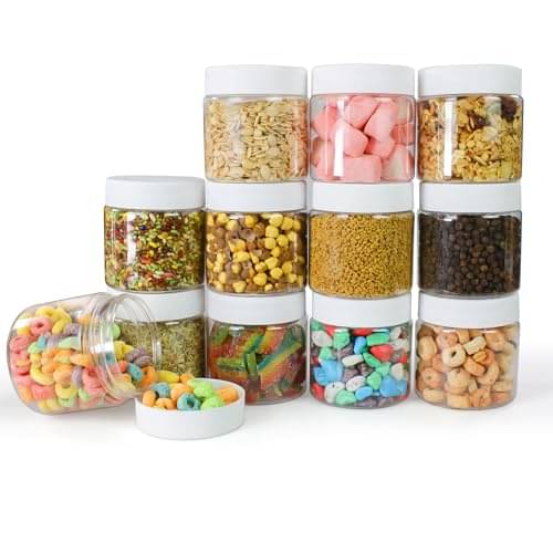 PearlPet Dibbi-130gm Plastic White Multi-Purpose Container ( Set of 12 ) PearlPet Dibbi-130gm Plastic White Multi-Purpose Container ( Set of 12 )
