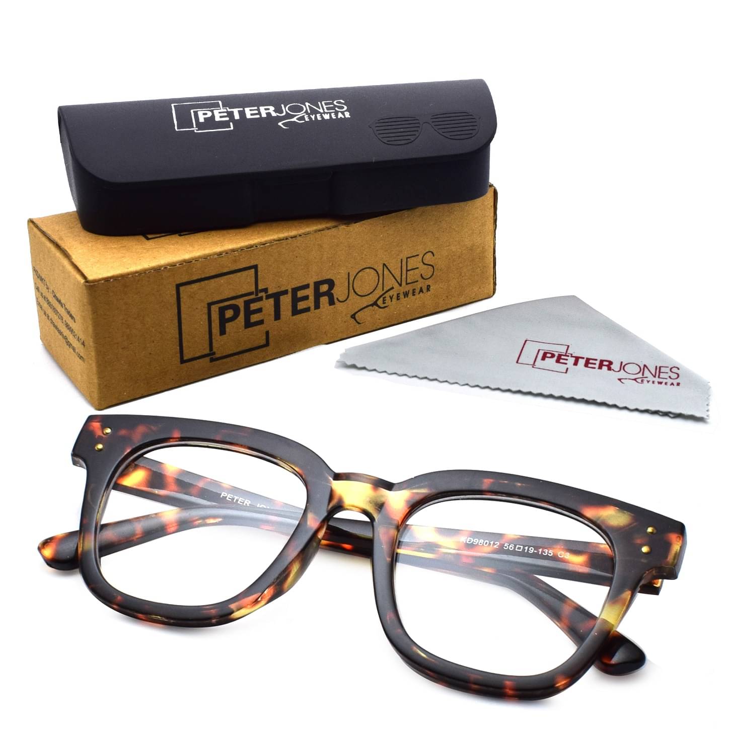     			Peter Jones Clear Full Rim Square Computer Glasses ( Pack of 1 )