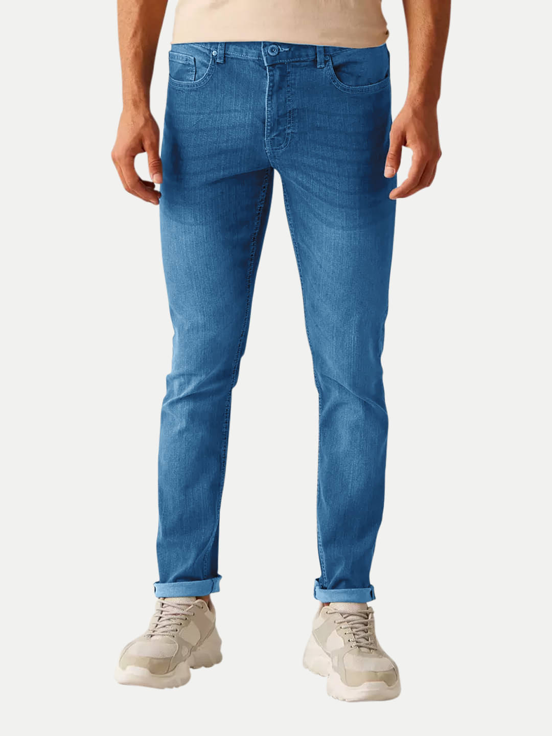     			Radprix Regular Fit Washed Men's Jeans - Light Blue ( Pack of 1 )