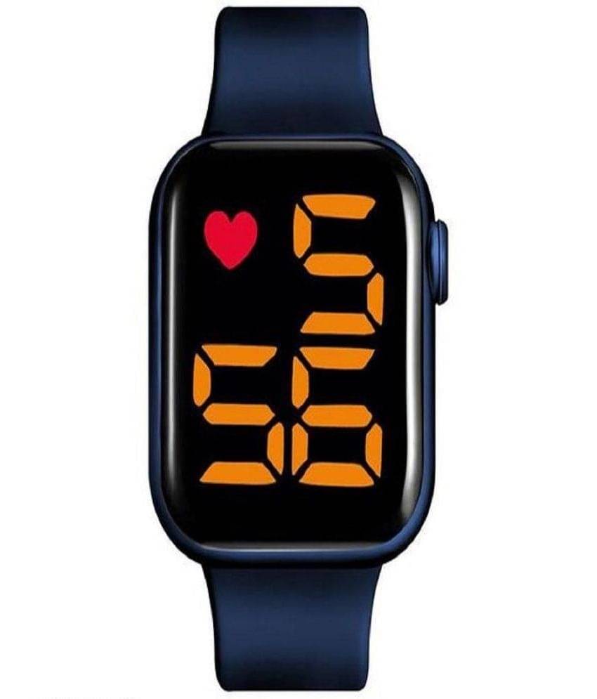Renaissance Traders Blue Silicon Digital Womens Watch Renaissance Traders Blue Silicon Digital Womens Watch