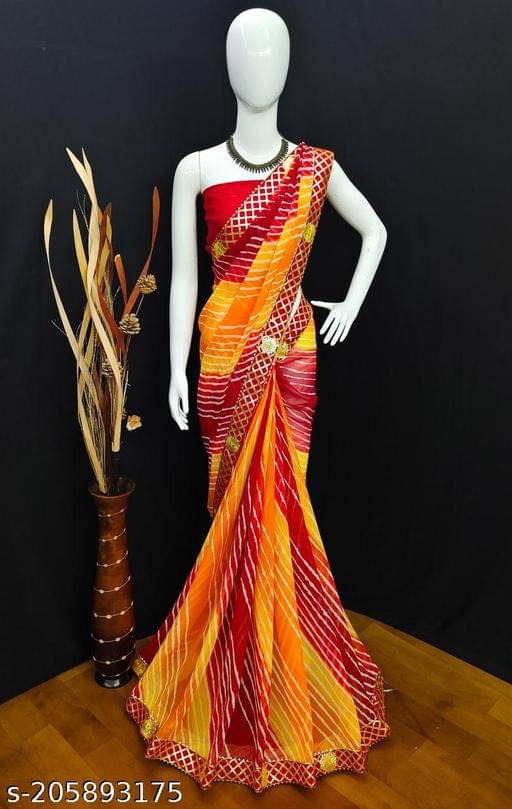 Shivadit ethnic Chiffon Printed Saree With Unstitched Blouse Piece ( Multicolour ) Shivadit ethnic Chiffon Printed Saree With Unstitched Blouse Piece ( Multicolour )