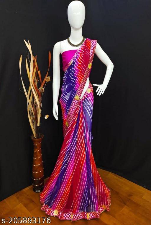 Shivadit ethnic Chiffon Printed Saree With Unstitched Blouse Piece ( Multicolour ) Shivadit ethnic Chiffon Printed Saree With Unstitched Blouse Piece ( Multicolour )