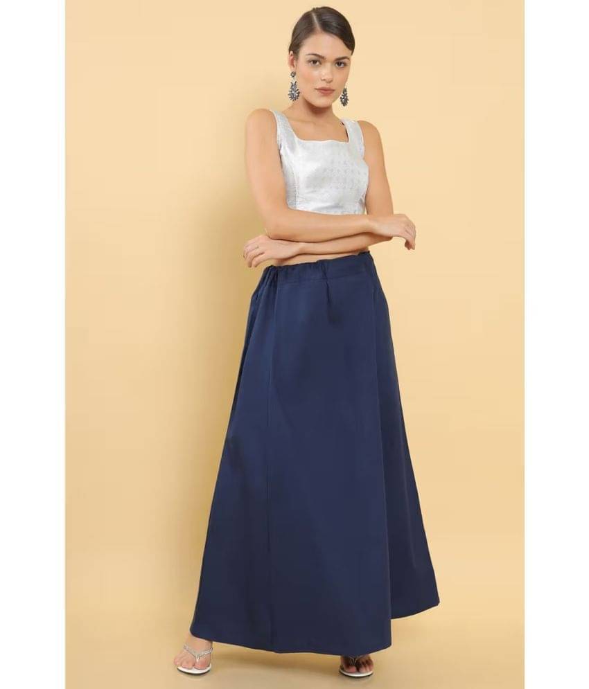     			kinu Blue Cotton Petticoat - Single