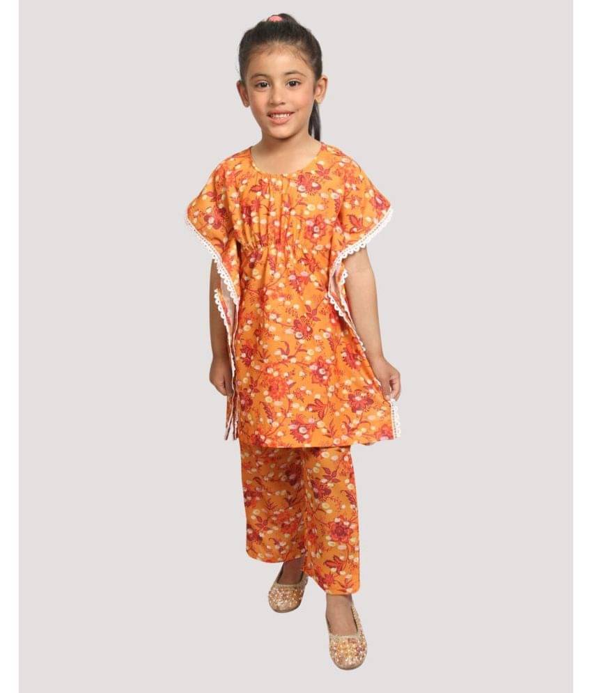     			Addyvero Pack of 1 Girls Polyester Kurti With Palazzo ( Yellow )