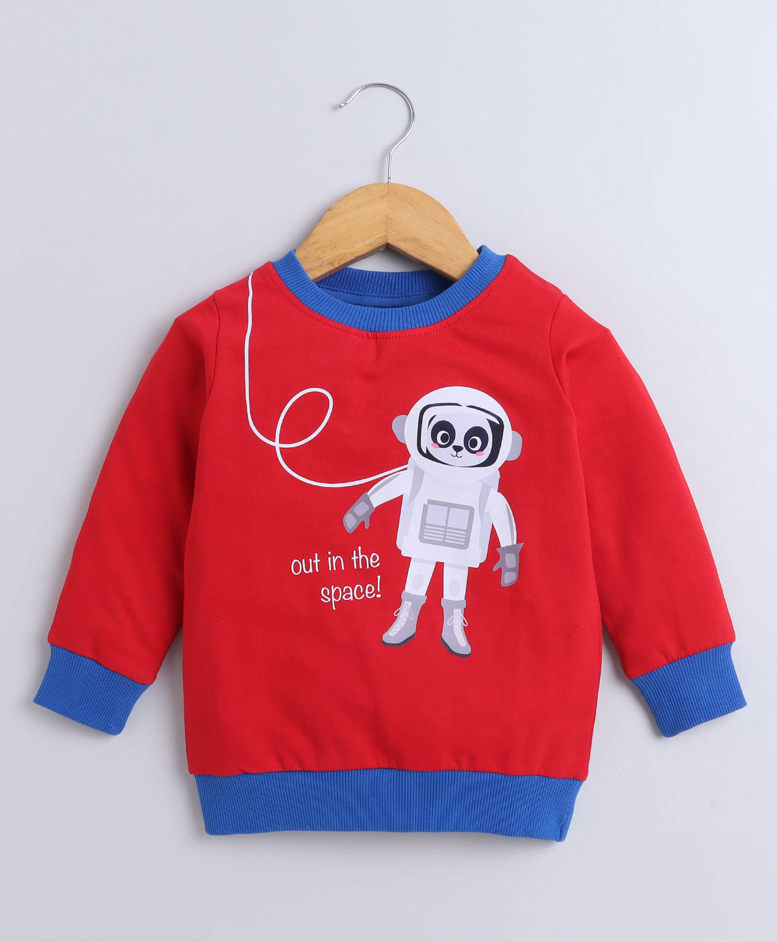    			BUMZEE Red Boys Full Sleeves Cotton Sweatshirt Age - 6-12 Months