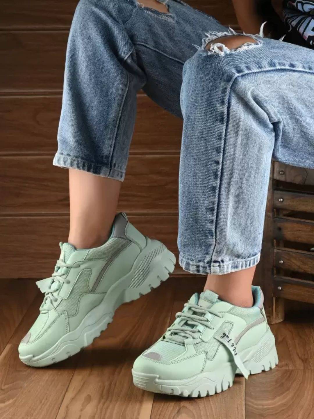     			Big Fox Green Women's Sneakers