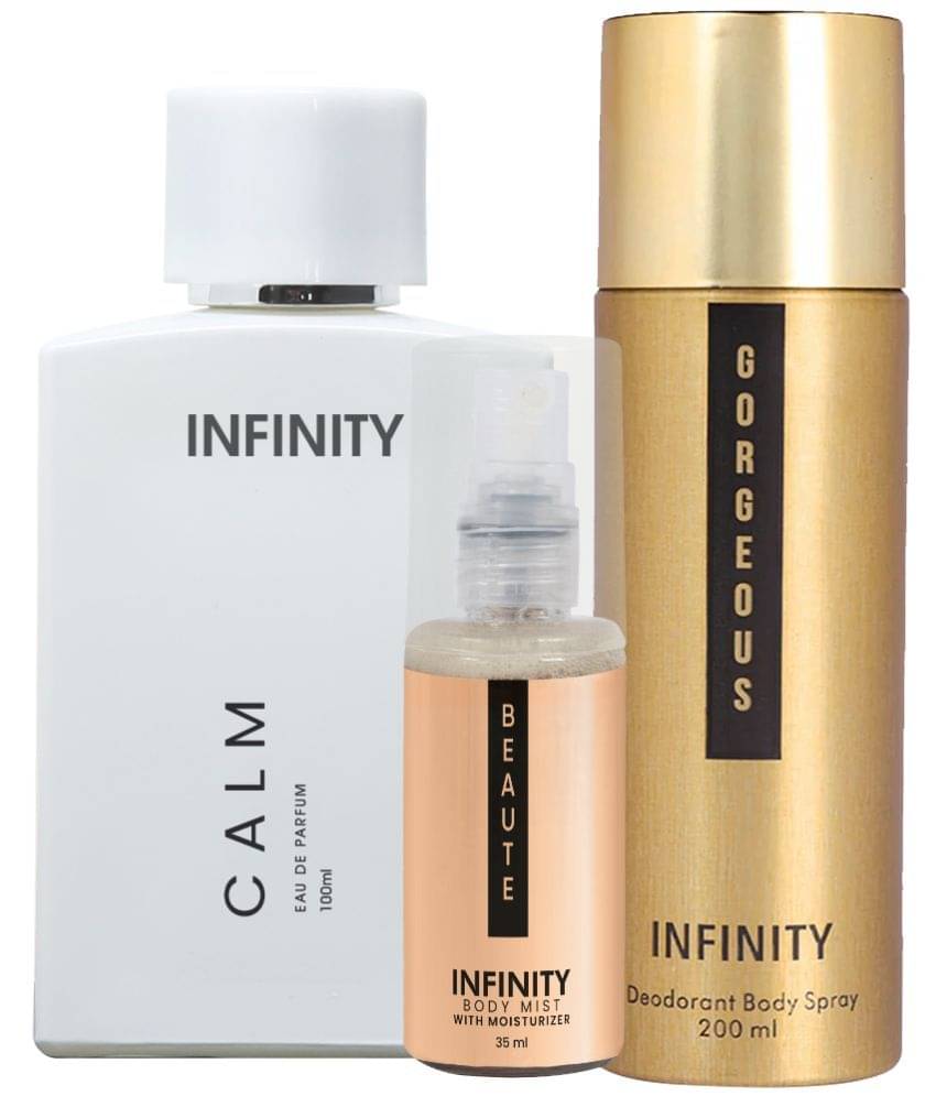     			CFS Calm EDP Perfume 100ml, Gorgeous Deo Body Spray 200ml, Beaute Body Mist 35ml Long Lasting Perfume Pack of 3