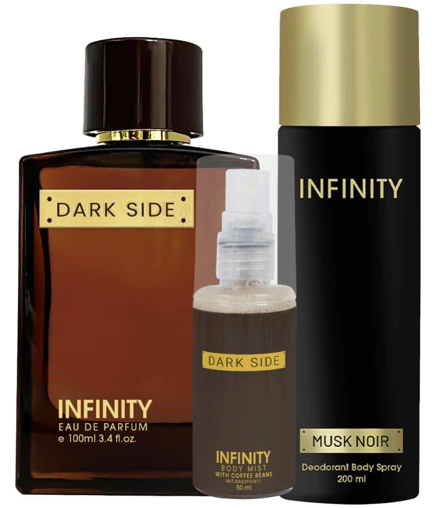     			CFS Dark Side EDP Perfume 100ml,Musk Noir Deodorant 200ml,Dark Side Body Mist 35ml Long Lasting Perfume Pack of 3