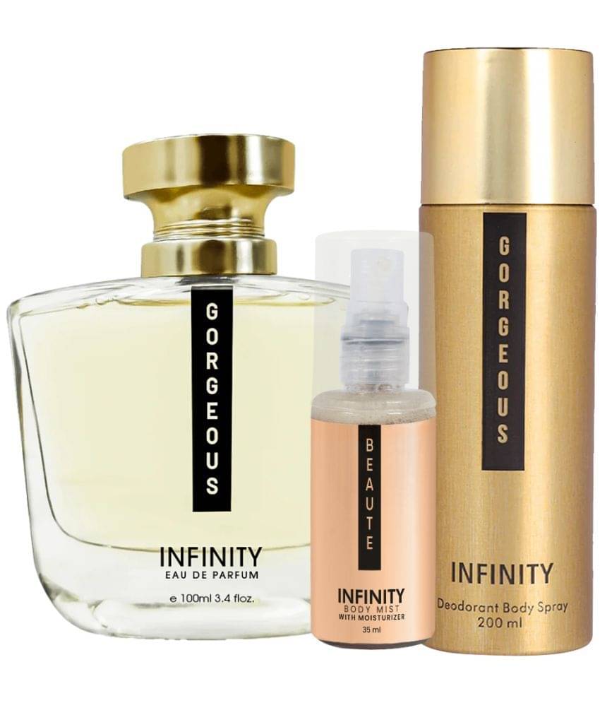     			CFS Gorgeous EDP Perfume 100ml, Gorgeous Deo Body Spray 200ml, Beaute Body Mist 35ml Long Lasting Perfume Pack of 3
