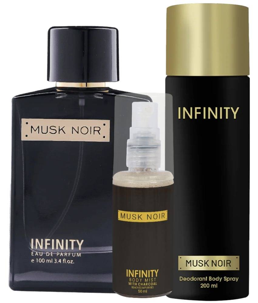     			CFS Musk Noir EDP Perfume 100ml,Musk Noir Deodorant 200ml,Musk Noir Body Mist 35ml Long Lasting Perfume Pack of 3
