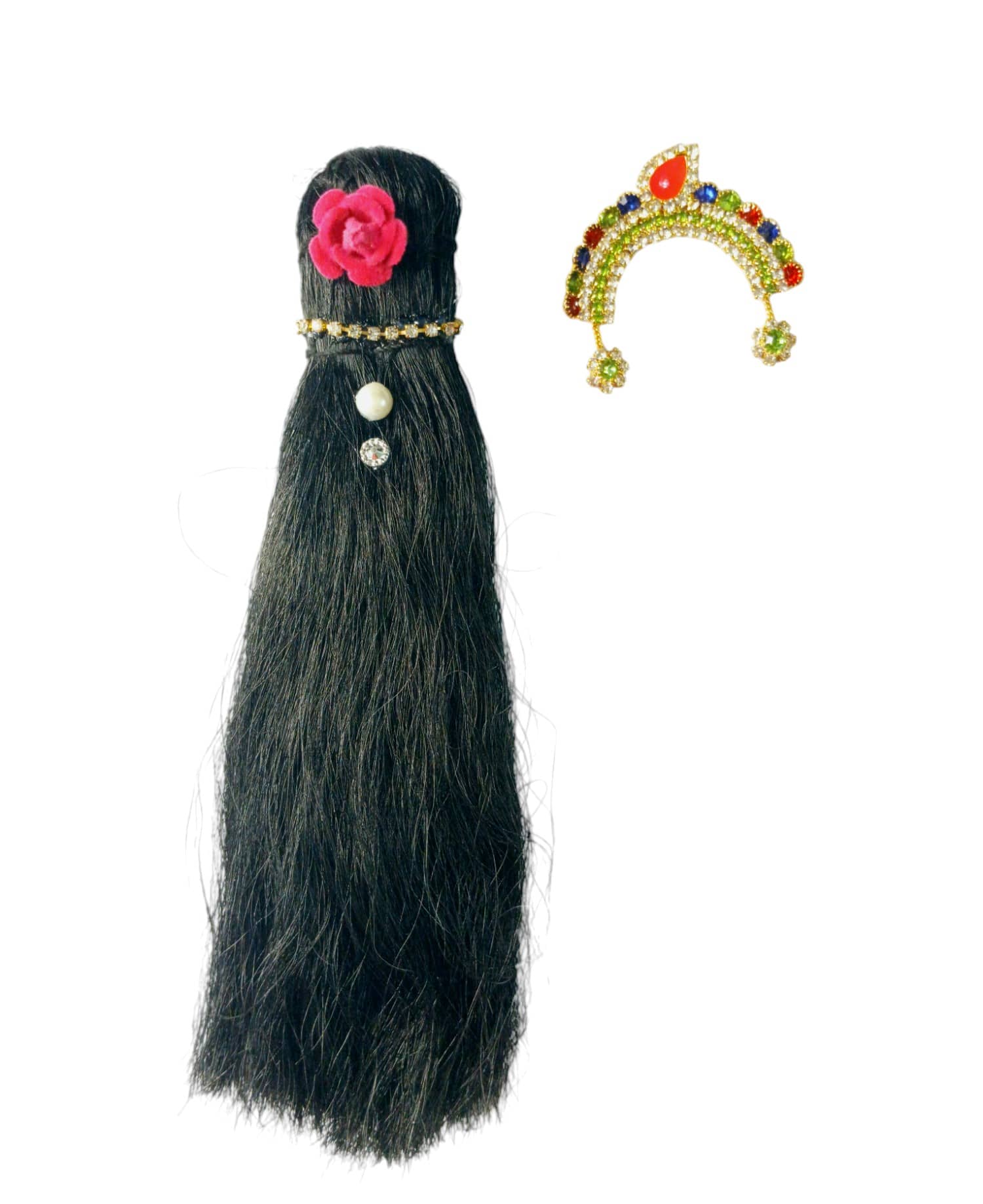Cherry Tree Radha Ji Multicolor Feather Jewellery ( Pack of 1 )