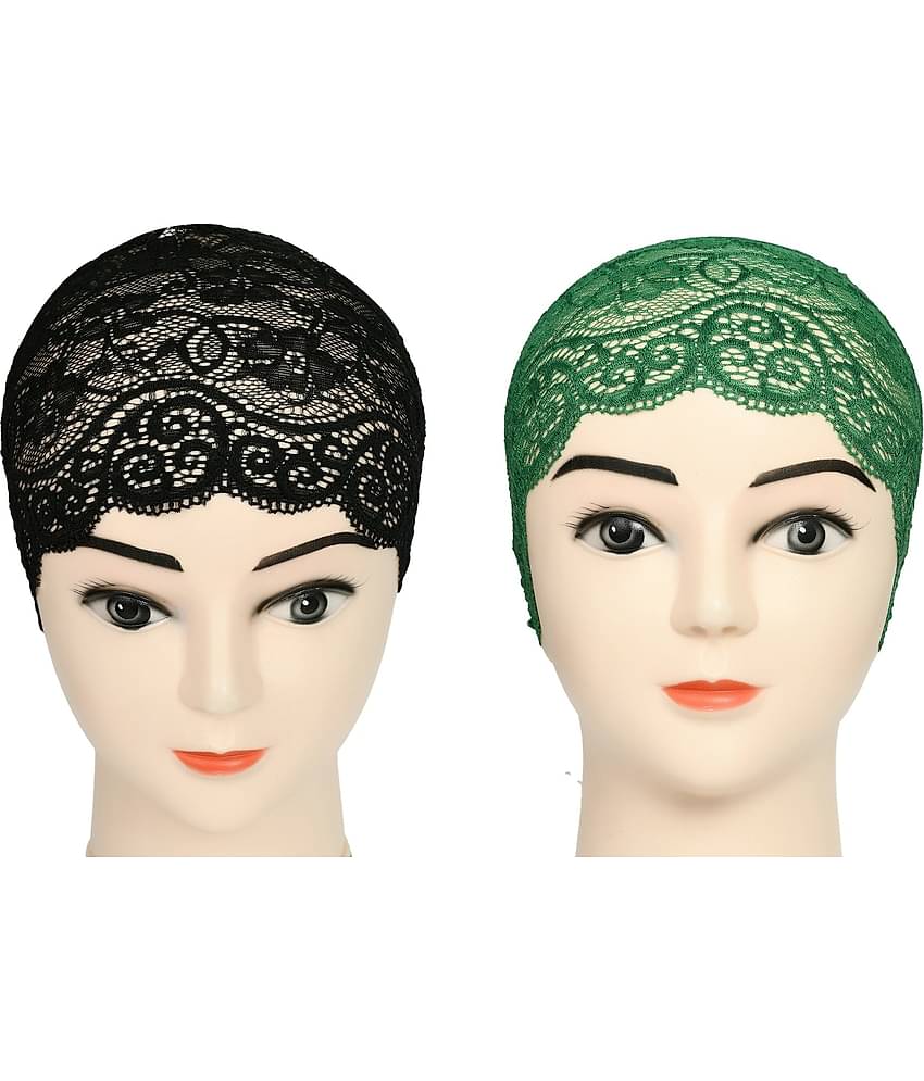 DCENT KRAFT Maroon Cotton Women's Headwrap ( Pack of 2 )