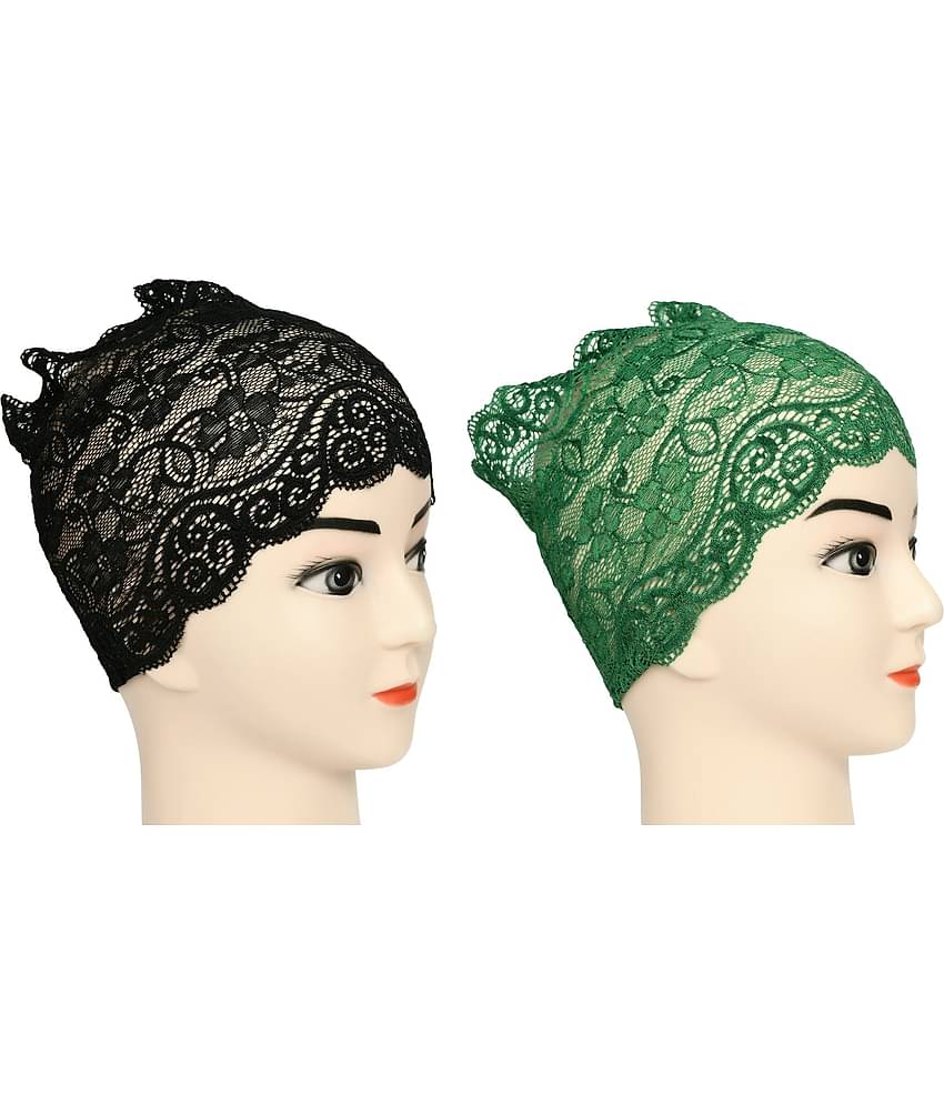 DCENT KRAFT Maroon Cotton Women's Headwrap ( Pack of 2 )