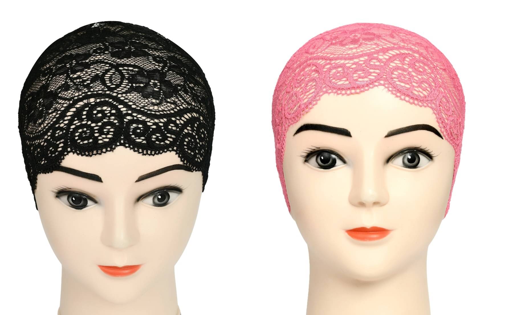     			DCENT KRAFT Pink Cotton Women's Headwrap ( Pack of 2 )