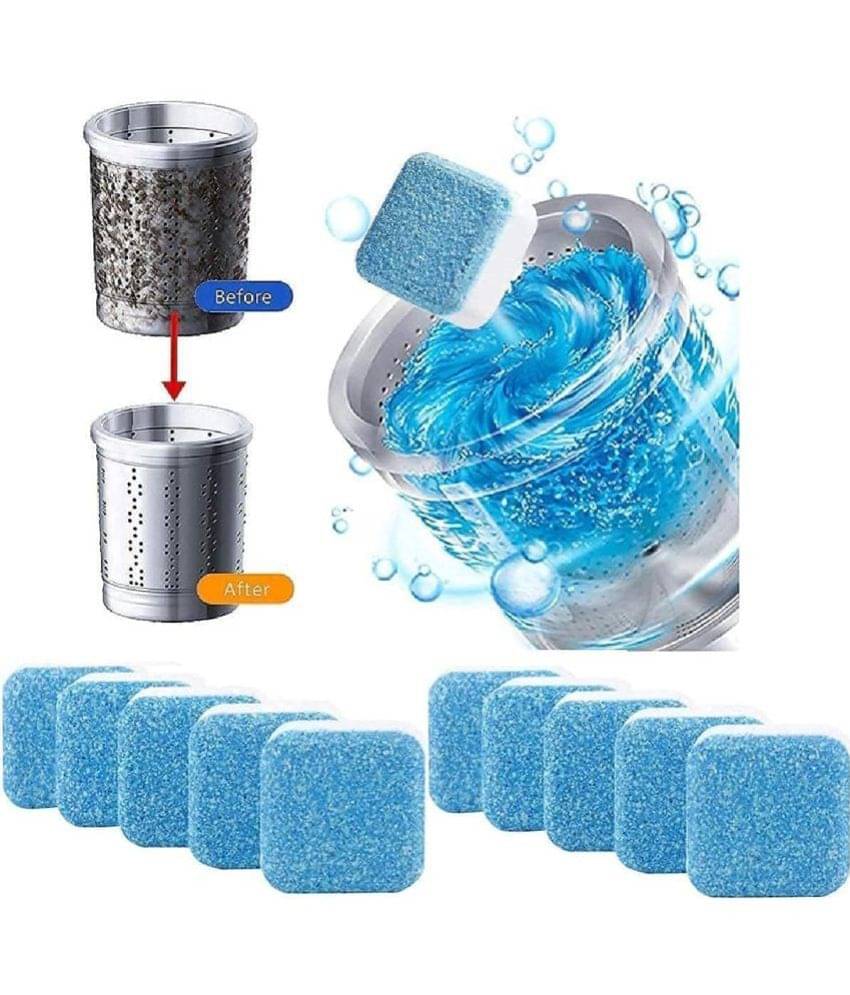     			DHS Mart Washing Machine Deep Cleaner All Purpose Cleaner Tablets Front and Top Load Descaling Drum Stain Remover 140 mg Pack of 10