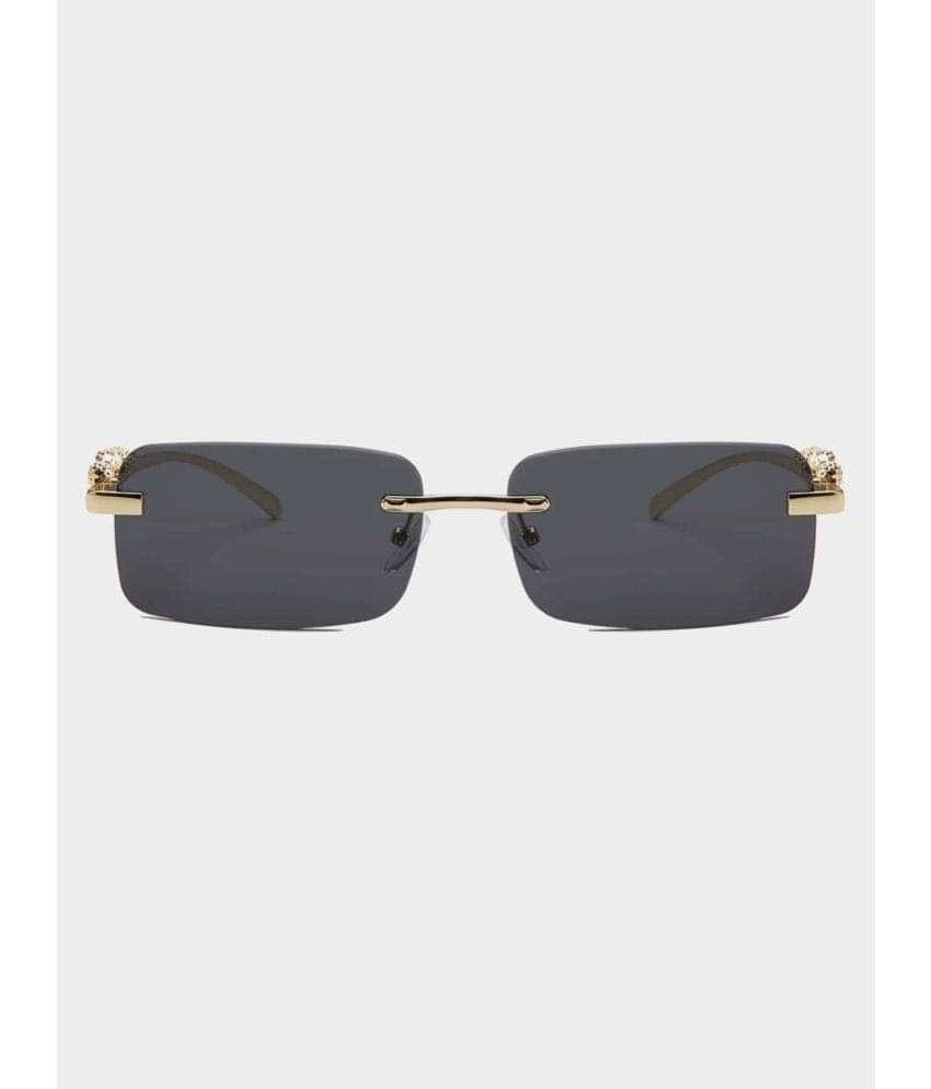    			Dyana Core Gold Rectangular Sunglasses ( Pack of 1 )