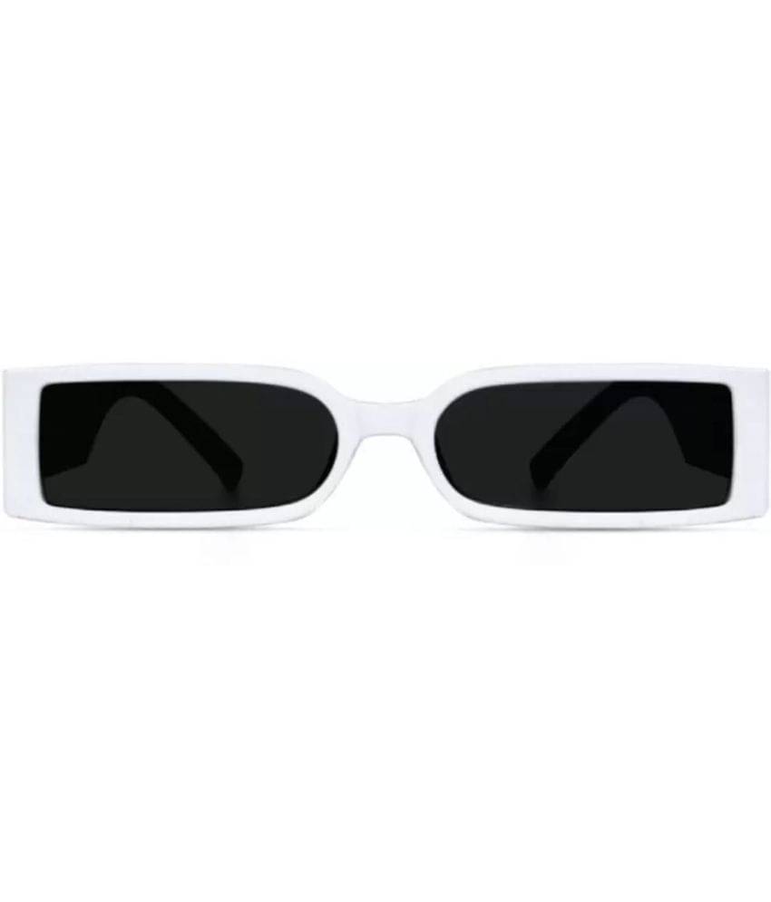 Dyana Core White Rectangular Sunglasses ( Pack of 1 ) Dyana Core White Rectangular Sunglasses ( Pack of 1 )