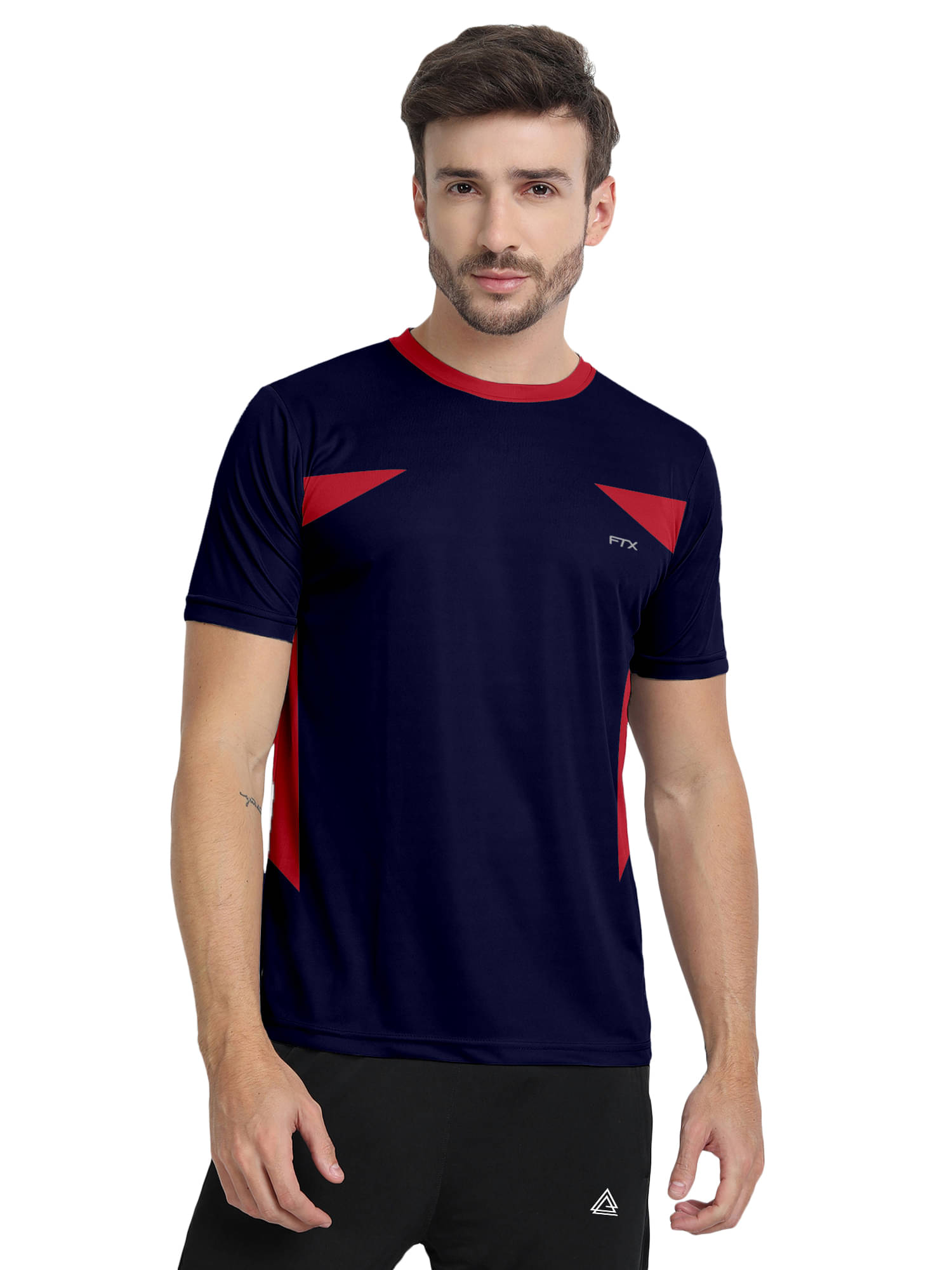 FTX Pack of 1 Polyester Regular Fit Men's T-Shirt ( Navy ) FTX Pack of 1 Polyester Regular Fit Men's T-Shirt ( Navy )