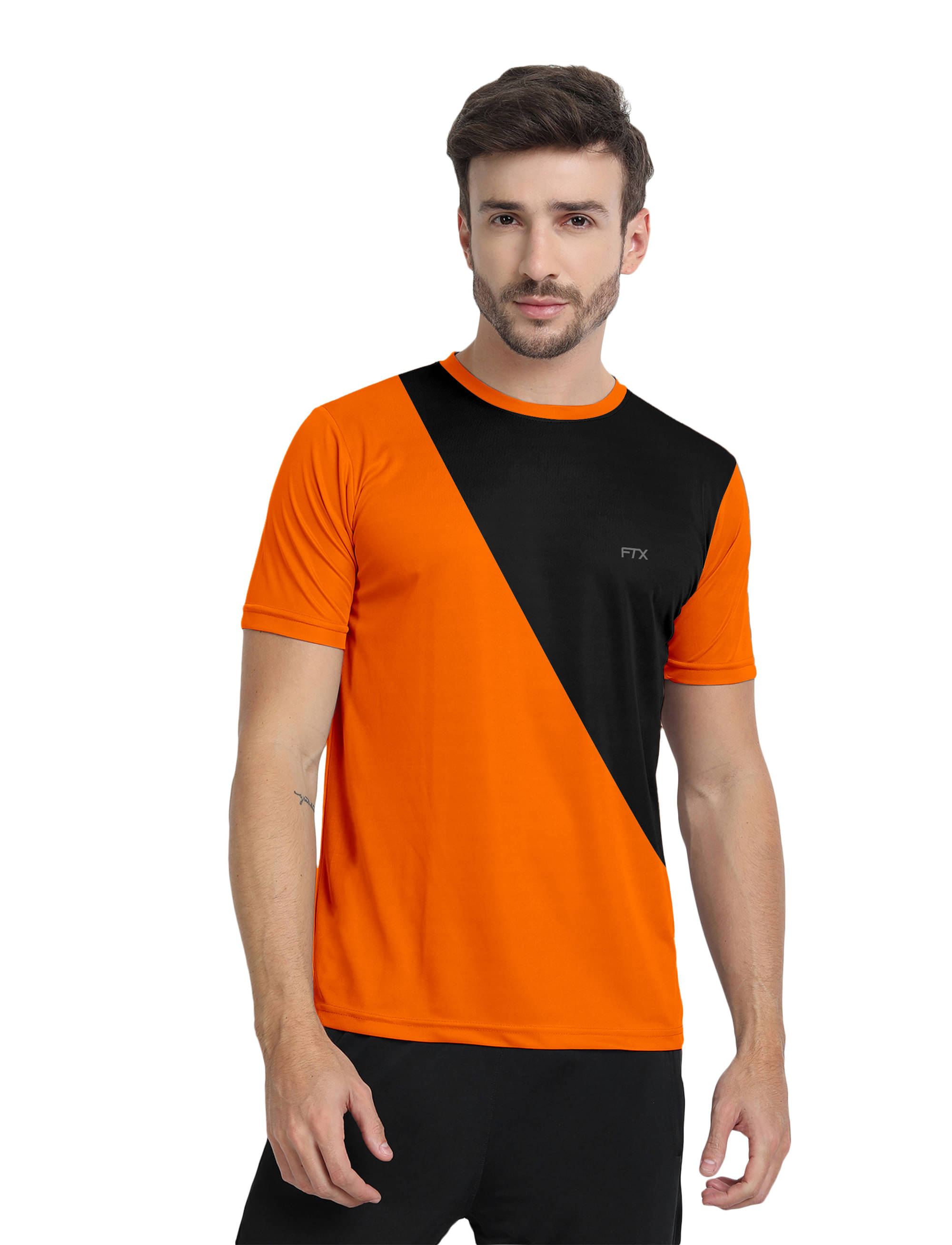 FTX Pack of 1 Polyester Regular Fit Men's T-Shirt ( Orange ) FTX Pack of 1 Polyester Regular Fit Men's T-Shirt ( Orange )