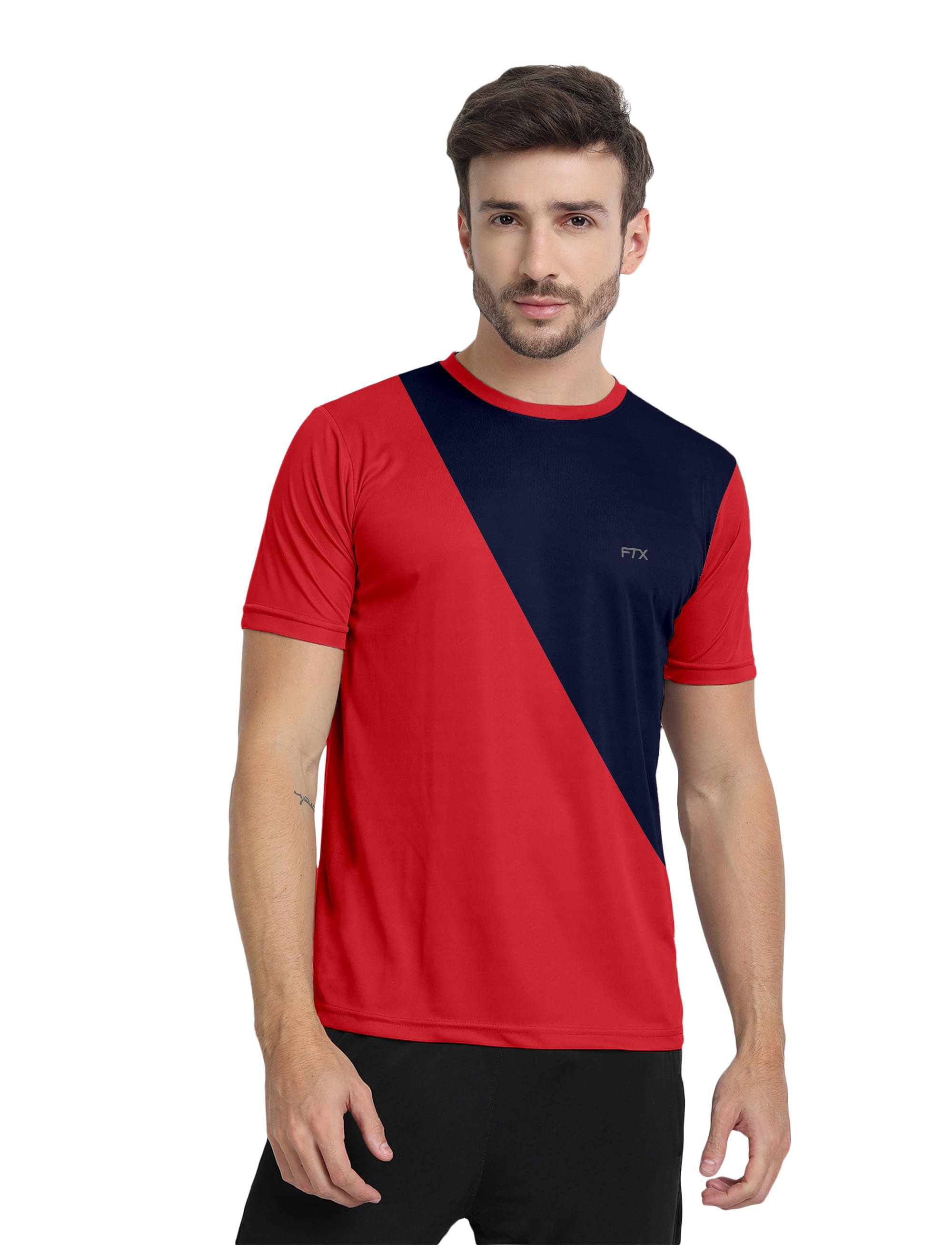     			FTX Pack of 1 Polyester Regular Fit Men's T-Shirt ( Red )
