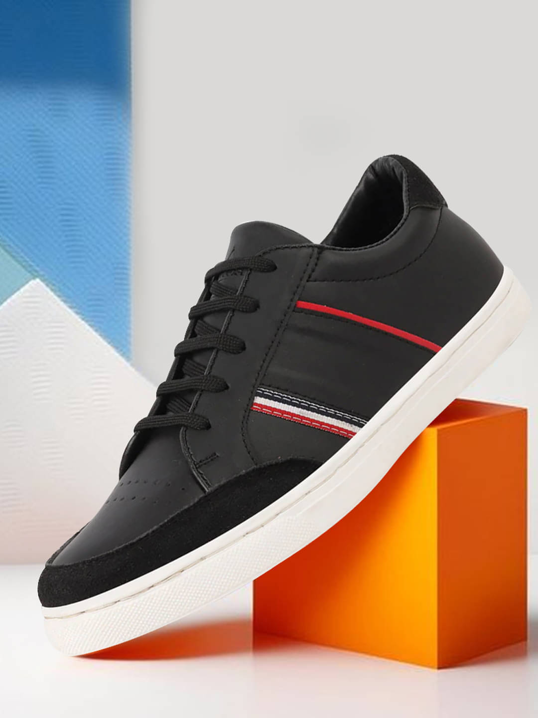     			Fausto Black Men's Sneakers