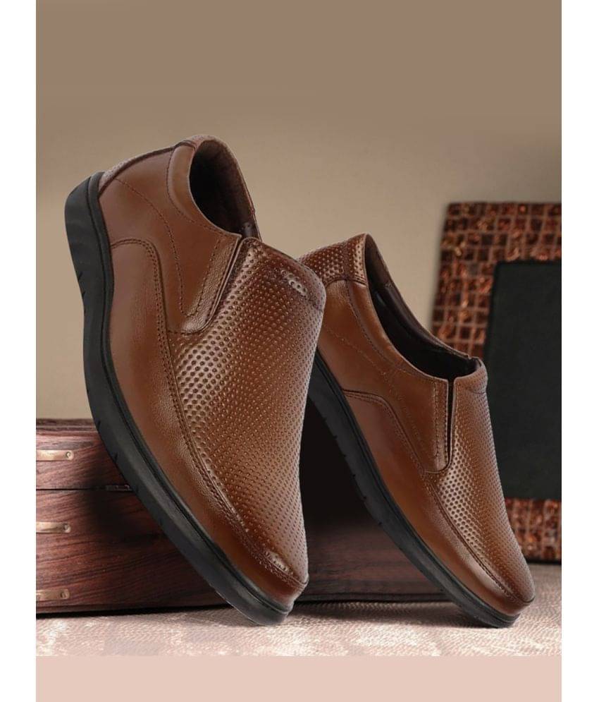 Fausto Tan Men's Slip On Formal Shoes Fausto Tan Men's Slip On Formal Shoes
