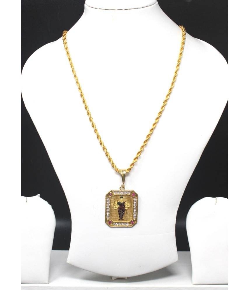     			Gold plated chain with pendant necklace jewelry set for men women unisex