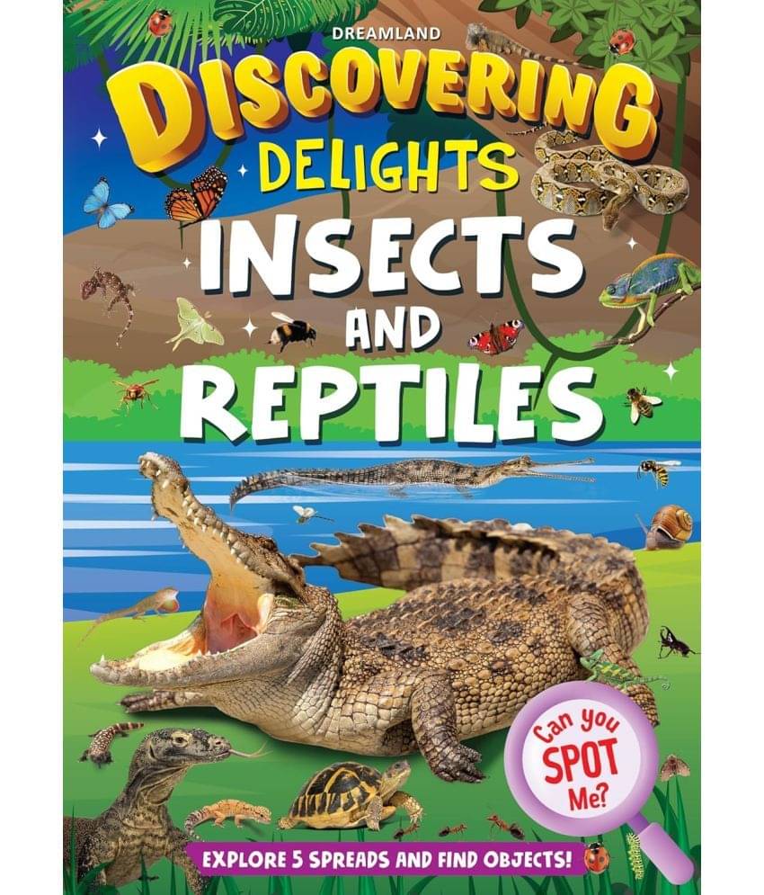 Insects and Reptiles Discovering Delights Flap Book for Kids Age 4 - 10 years Insects and Reptiles Discovering Delights Flap Book for Kids Age 4 - 10 years