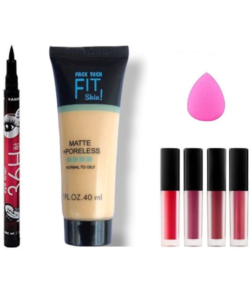     			Lenon Matte Cream For All Skin Types Skin Light Foundation Pack of 7