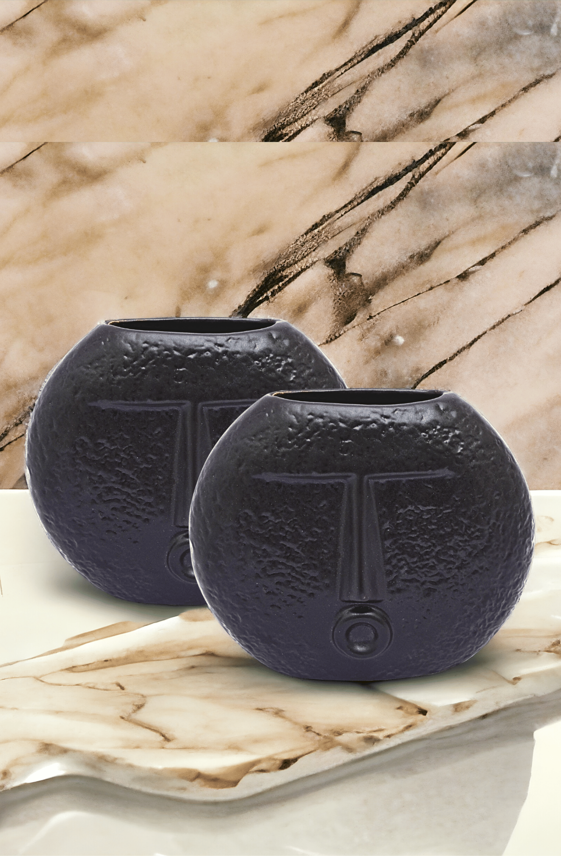     			Malaikah Ceramic Table Vase 15 cms - Pack of 2