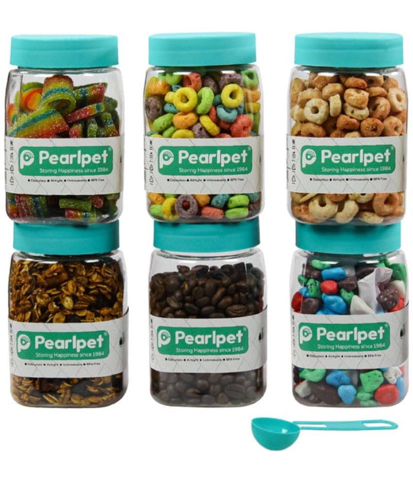     			PearlPet Plastic Green Multi-Purpose Container ( Set of 6 )