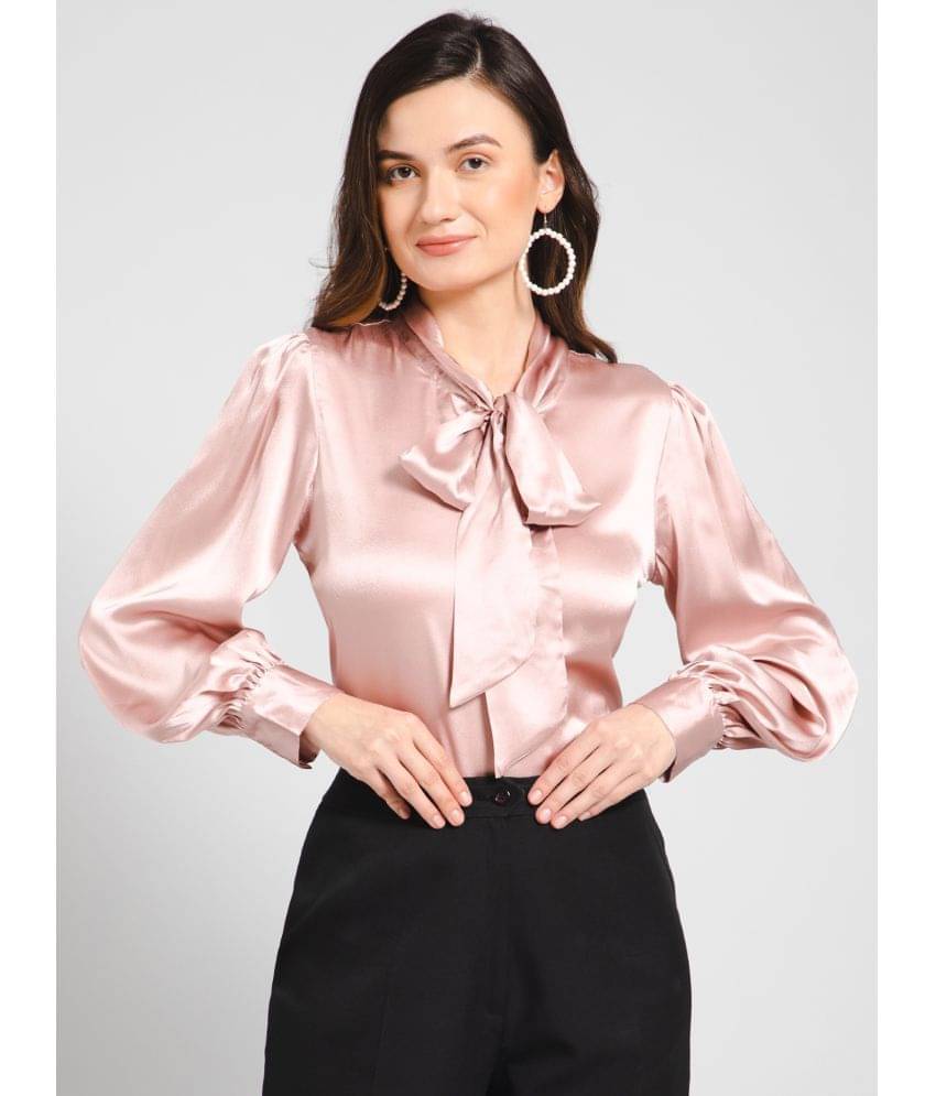 Purys Women's Satin Regular Top ( Pink ) Purys Women's Satin Regular Top ( Pink )