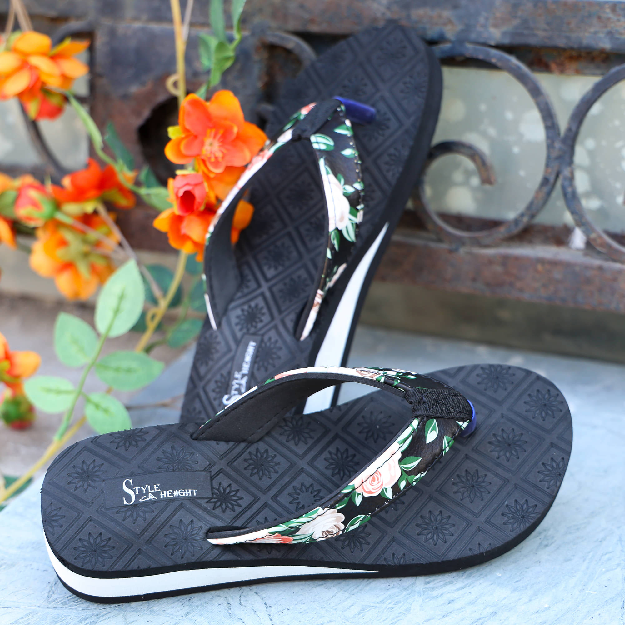     			Style Height Black Women's Thong Flip Flop