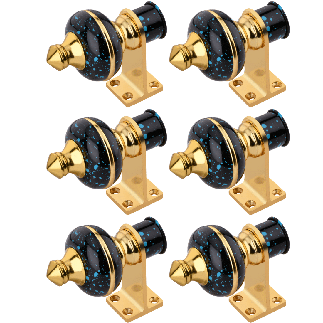 Sun Shield Multi Color Wrought Iron Single Rod Bracket ( Pack of 6 ) Sun Shield Multi Color Wrought Iron Single Rod Bracket ( Pack of 6 )