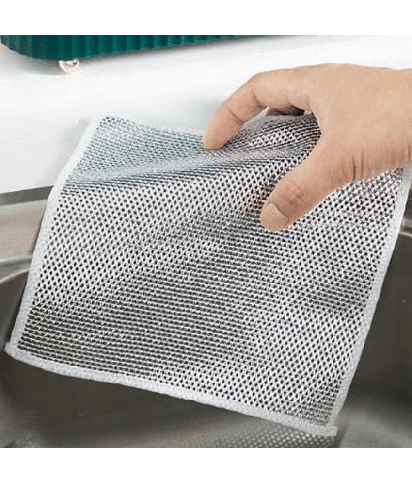     			TISYAA Silver Dish Cleaning Brush For Kitchen Cleaning