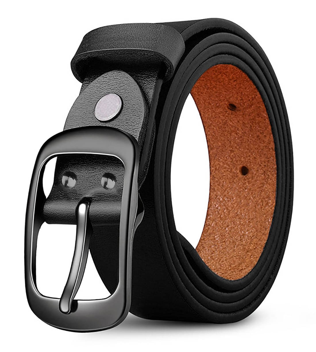     			WARCKS - Black Leather Men's Formal Belt ( Pack of 1 )