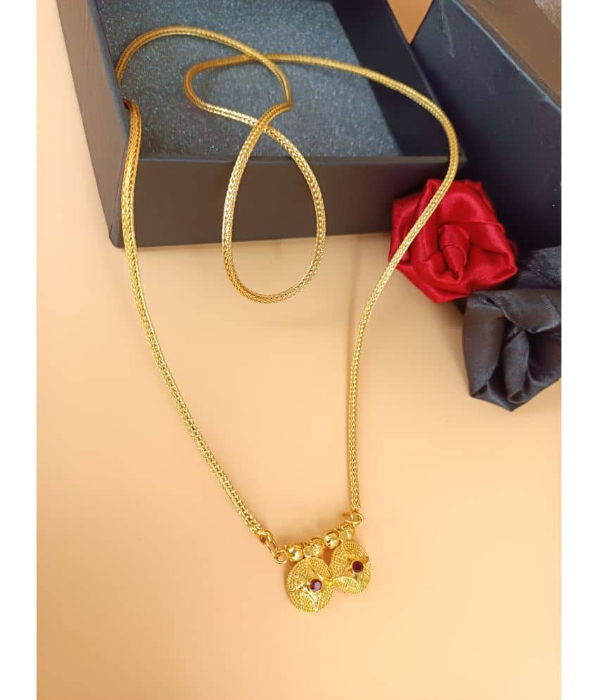 shankhraj mall Golden Mangalsutra ( Pack of 1 )