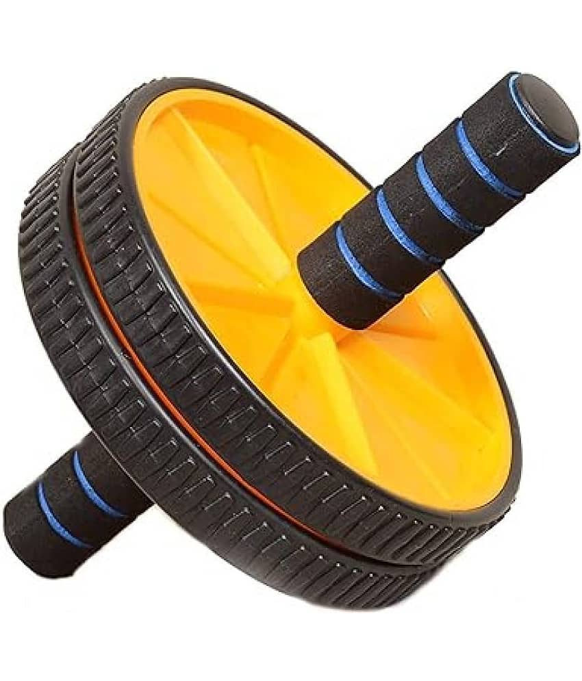 Ab Roller for Men and Women Belly Fat Reducer Home Gym Exercise Home Gym Equipment Workout Strength Training Equipment Gym Equipment for Home (Yellow) Pack of 1 - Sports and Fitness Equipment | Buy online on ZillyBuy