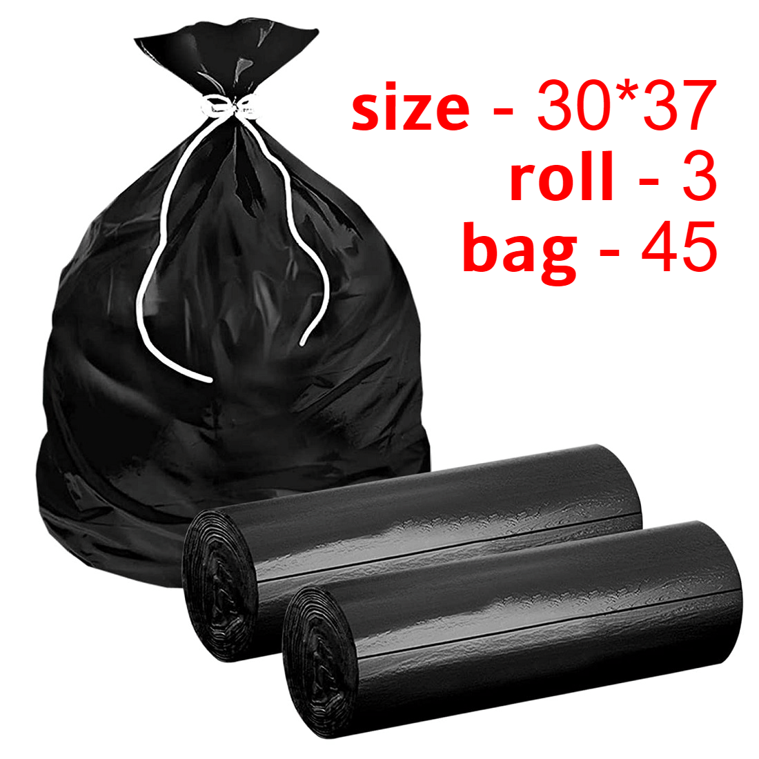     			Arni Black Virgin Plastic Dustbin and Garbage bags