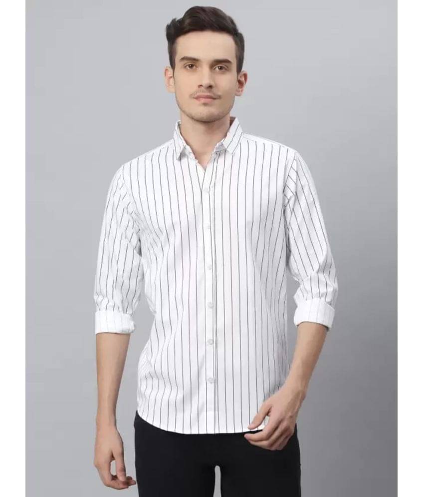 BOUGHT FIRST Cotton Blend Regular Fit Full Sleeves Men's Formal Shirt - Off White ( Pack of 1 ) BOUGHT FIRST Cotton Blend Regular Fit Full Sleeves Men's Formal Shirt - Off White ( Pack of 1 )