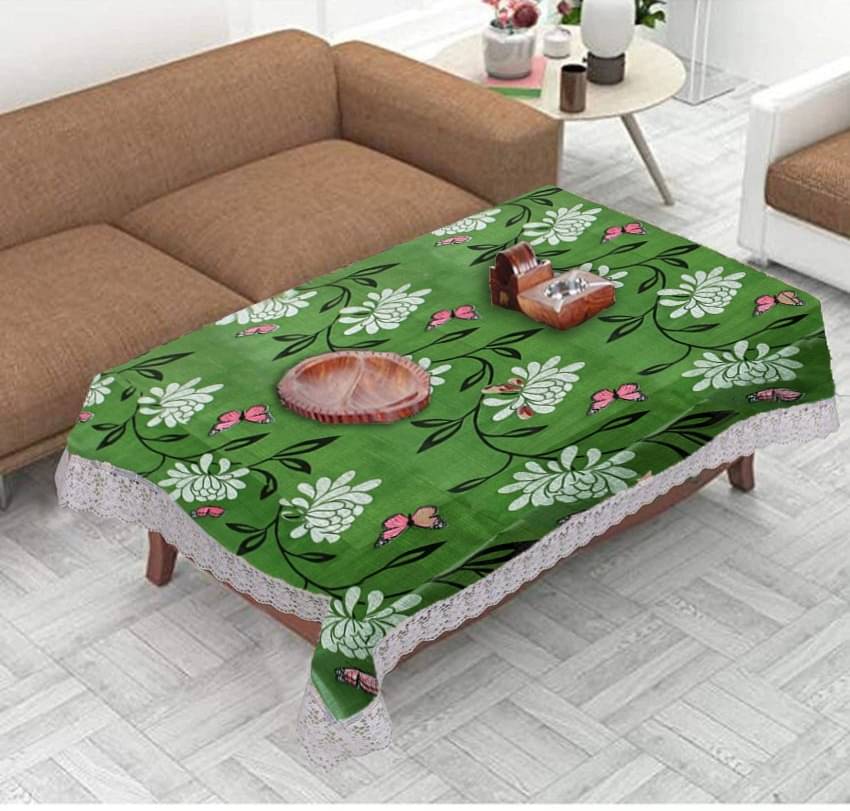 Crosmo Printed PVC 4 Seater Rectangle Table Cover ( 152 x 102 ) cm Pack of 1 Green Crosmo Printed PVC 4 Seater Rectangle Table Cover ( 152 x 102 ) cm Pack of 1 Green