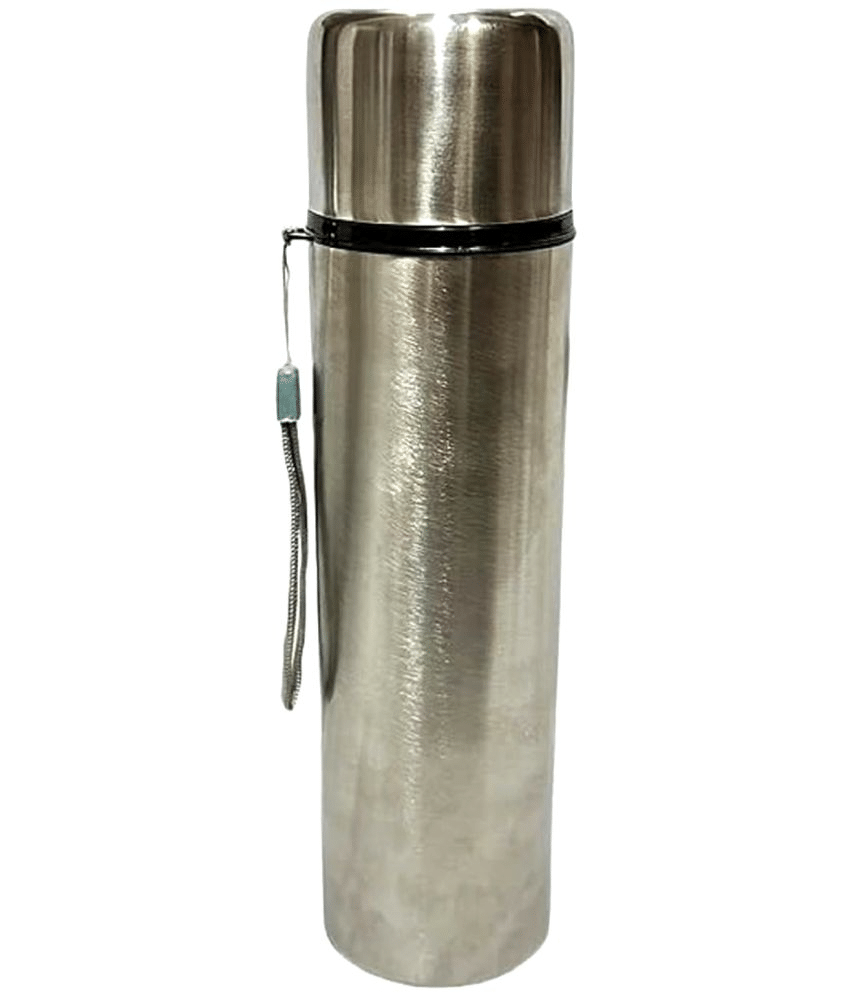     			Dynore 1000 ml Flask Silver Steel Flask ( 1000 ml )