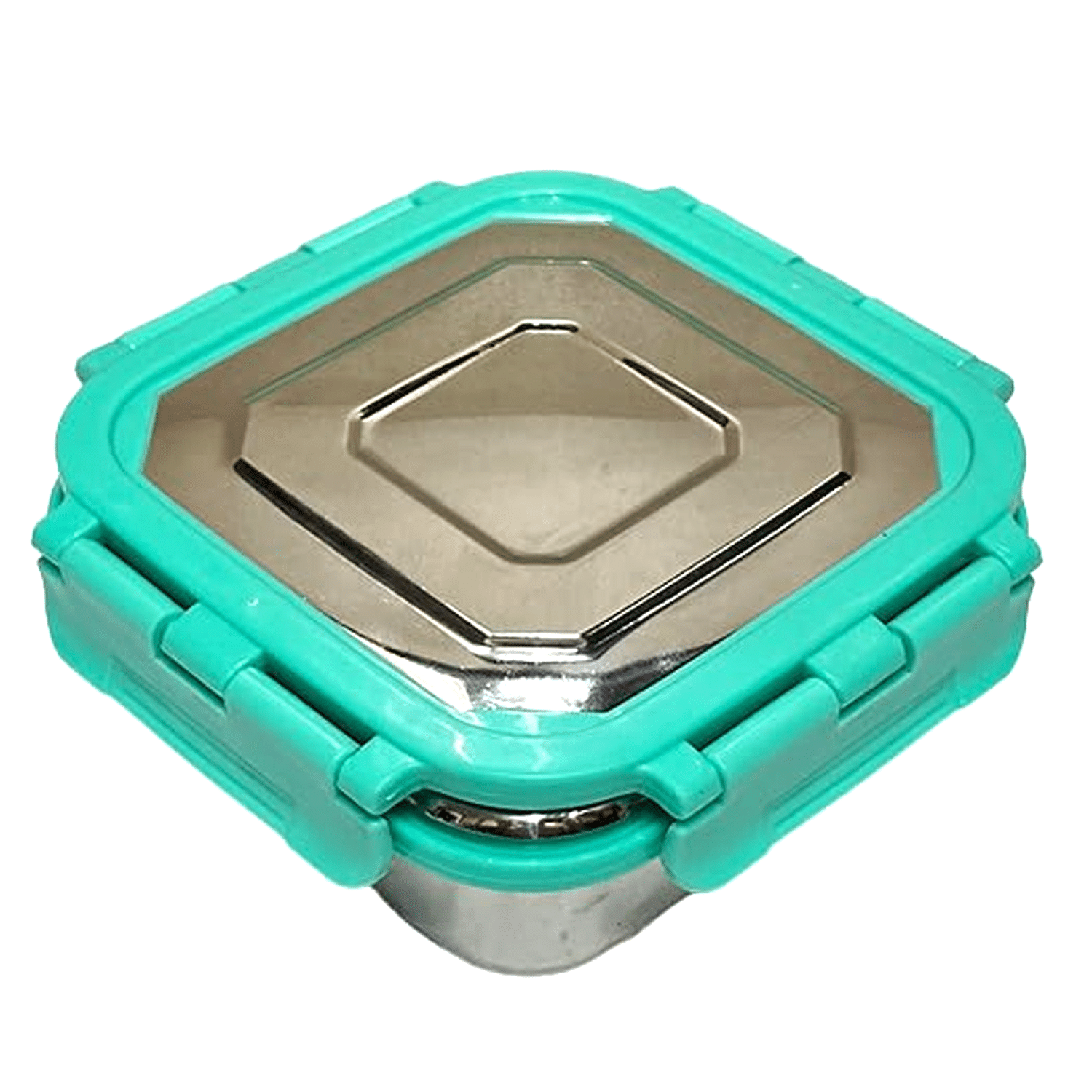 Dynore Click Lock Tiffin Stainless Steel Lunch Box 1 - Container ( Pack of 1 ) Dynore Click Lock Tiffin Stainless Steel Lunch Box 1 - Container ( Pack of 1 )