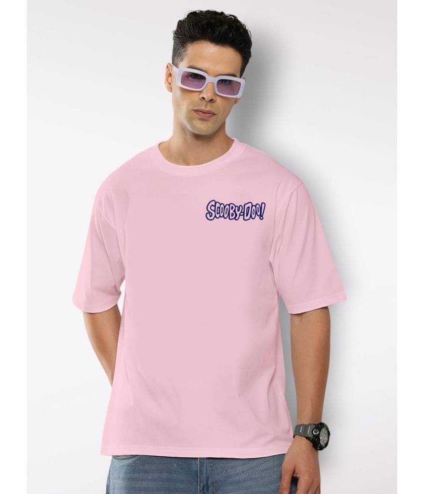     			FLYIND Pack of 1 Cotton Oversized Fit Men's T-Shirt ( Purple )