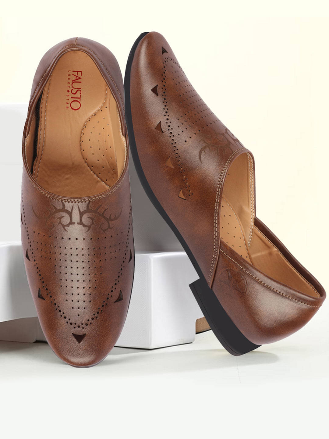     			Fausto Brown Men's Jutti