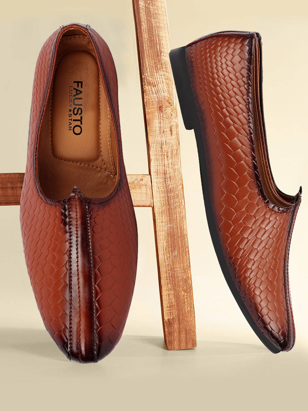     			Fausto Tan Men's Jutti