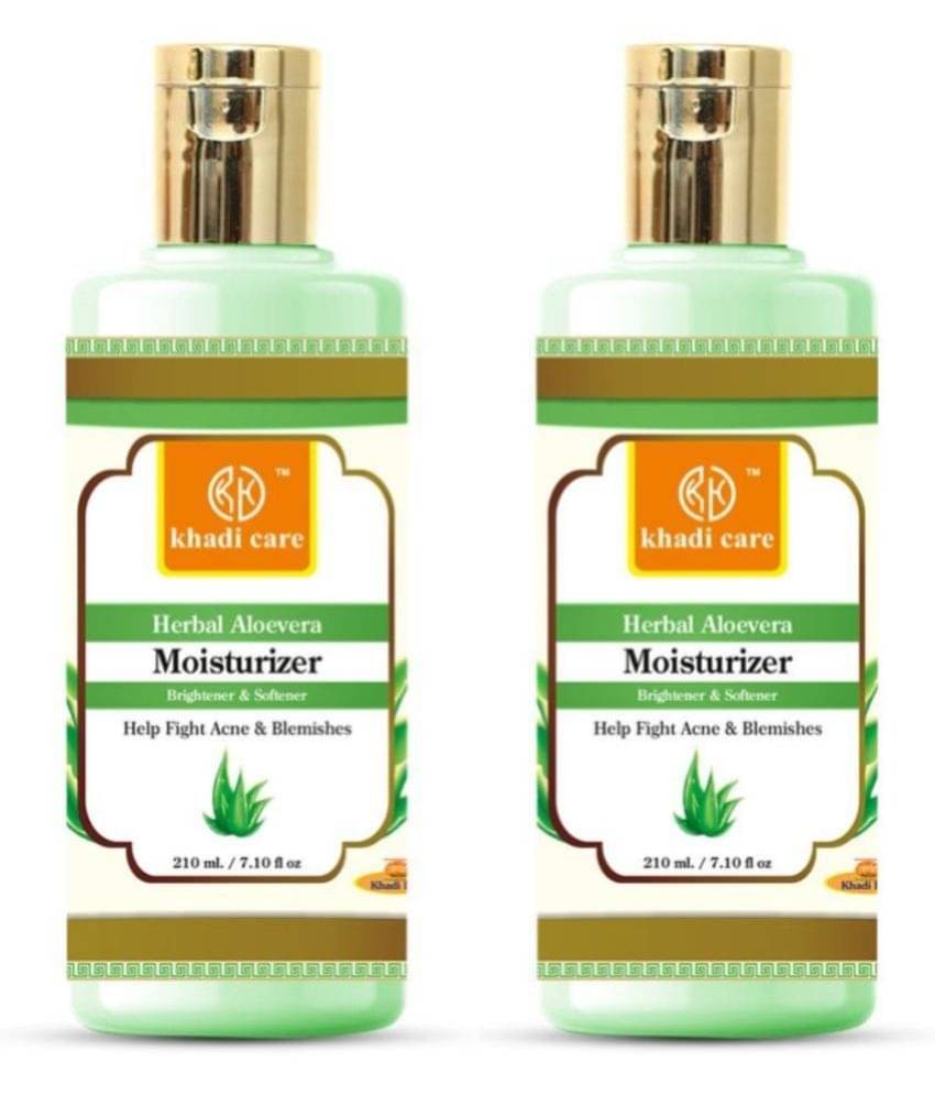     			Khadi Care Herbal Aloevera Moisturizer (210ml Each) Pack of 2